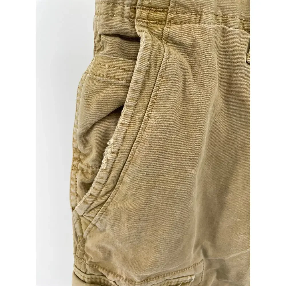 American Eagle Cargo Shorts Men’s 30 Khaki Longer Length Next Level Stretch